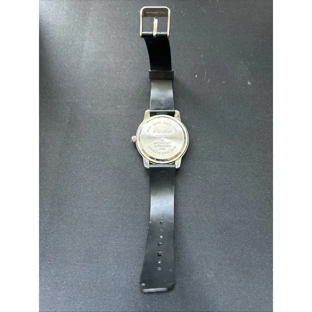 Xhilaration Black And Silver Tone Women’s Quartz Watch